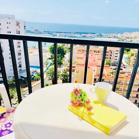 Amazing Views To Cristianos Bay In Achacay Apartment *